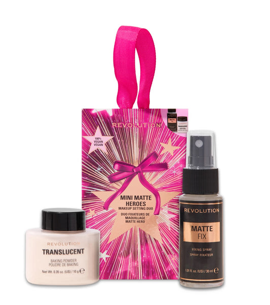 Revolution - Duo fissante per il trucco Mini Matte Heroes