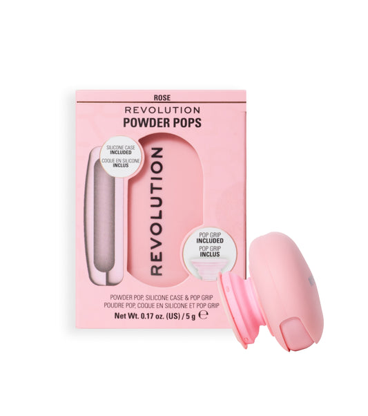 Makeup Revolution - Cipria compatta   adesivo per cellulare Powder Pops - Rose