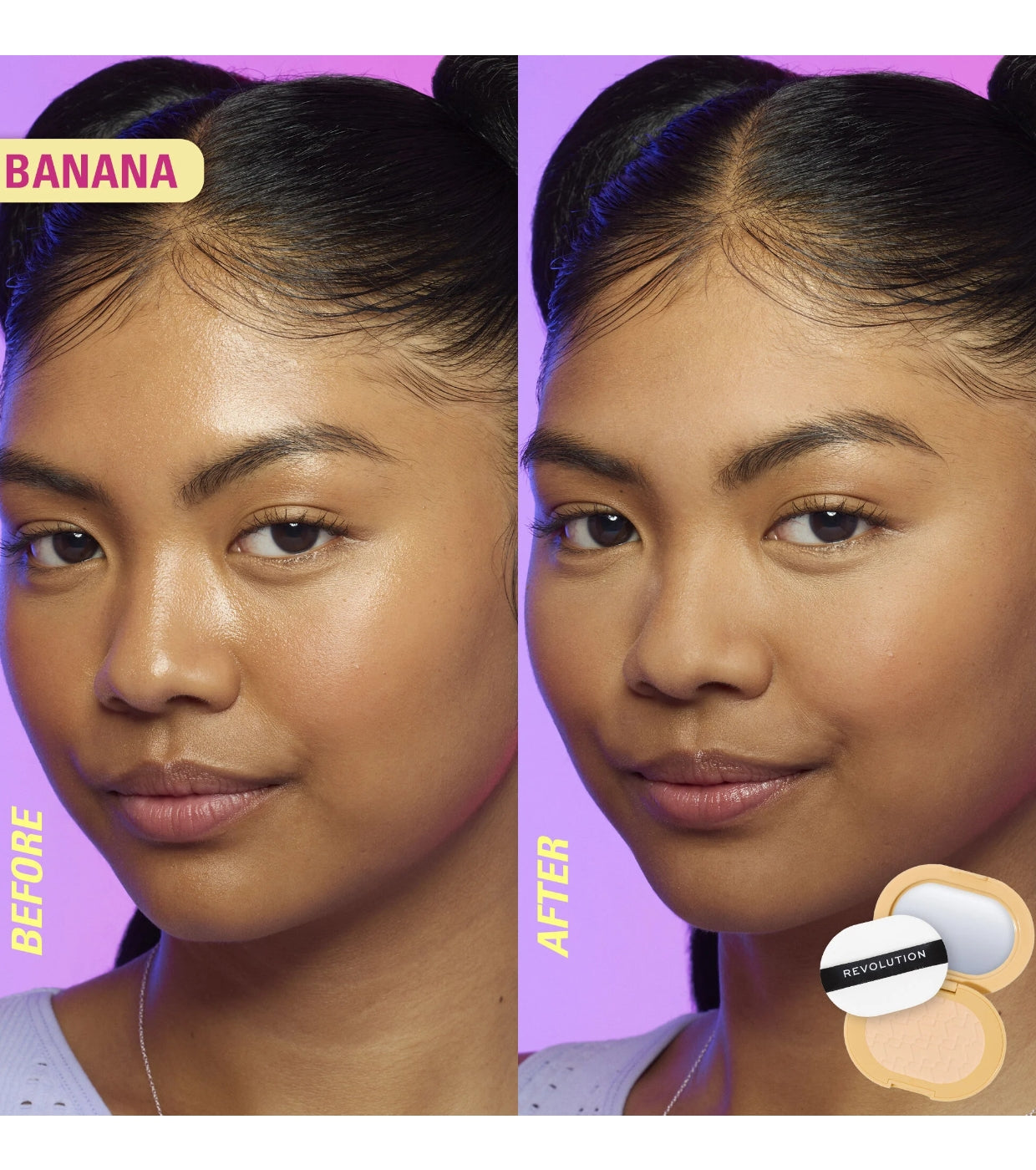 Makeup Revolution - Cipria compatta Powder Pops Instant Blur - Banana