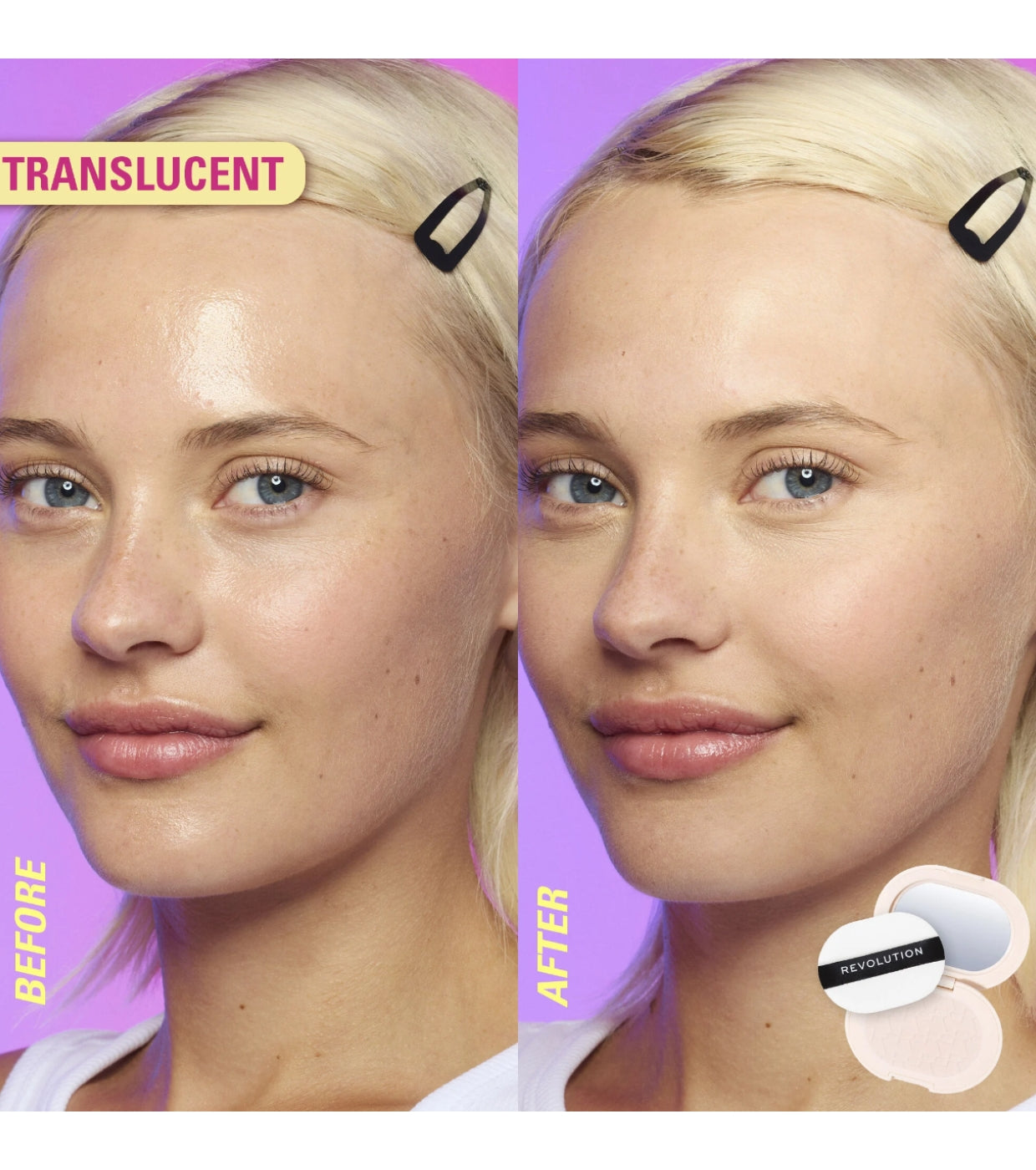 Makeup Revolution - Cipria compatta Powder Pops Instant Blur - Translucent