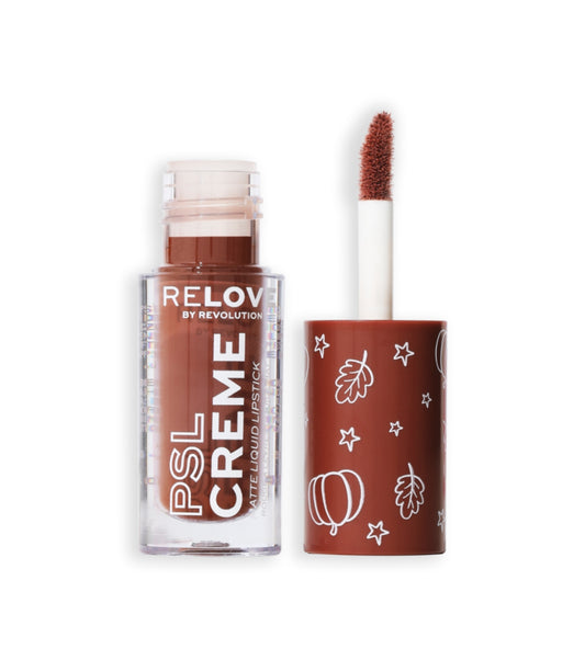 Revolution Relove - *Pumpkin Spice* - Rossetto liquido opaco PSL Creme - Espresso Brown