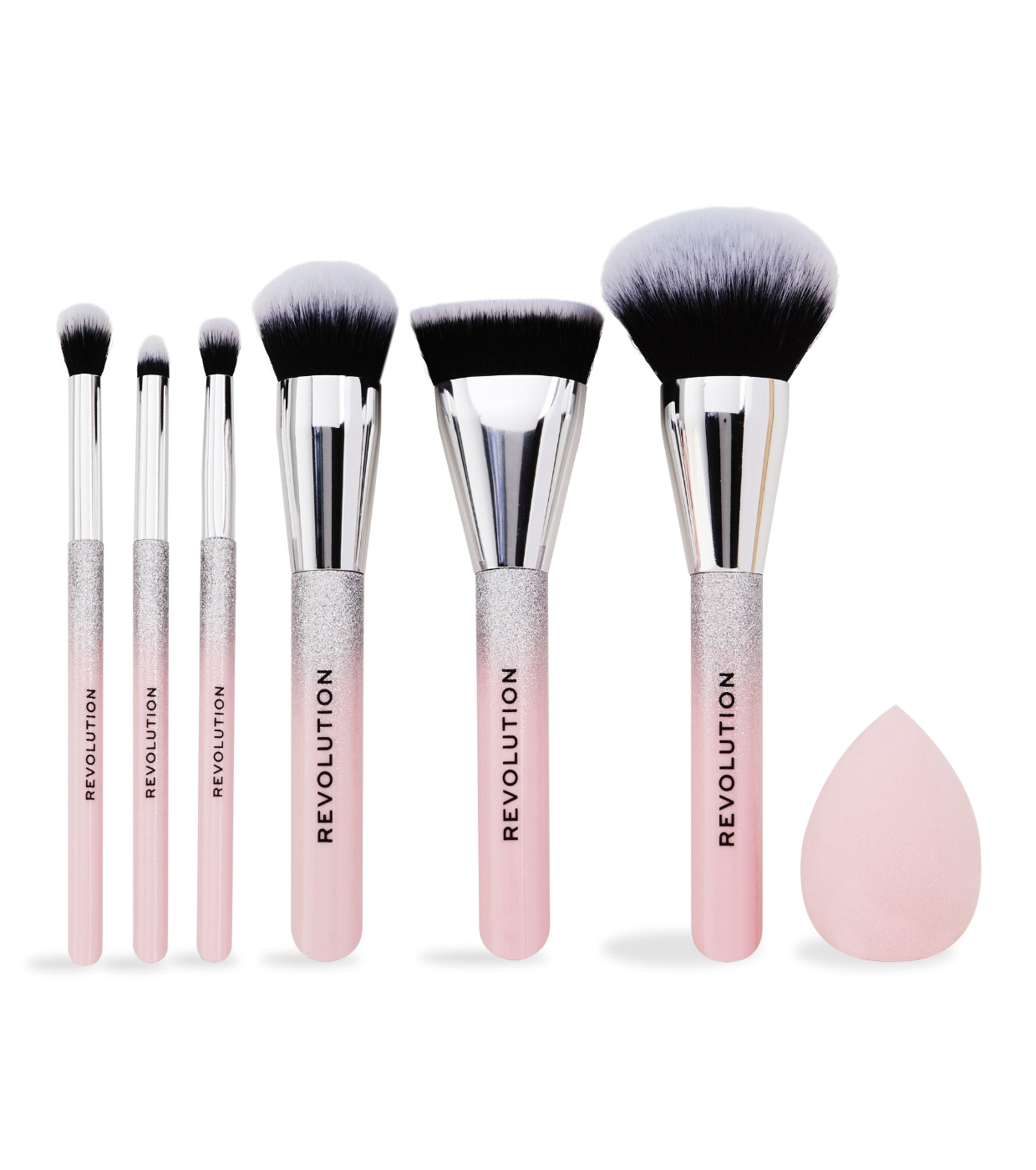 Revolution - Set di trousse con pennelli per il trucco Glam Up Brush Set