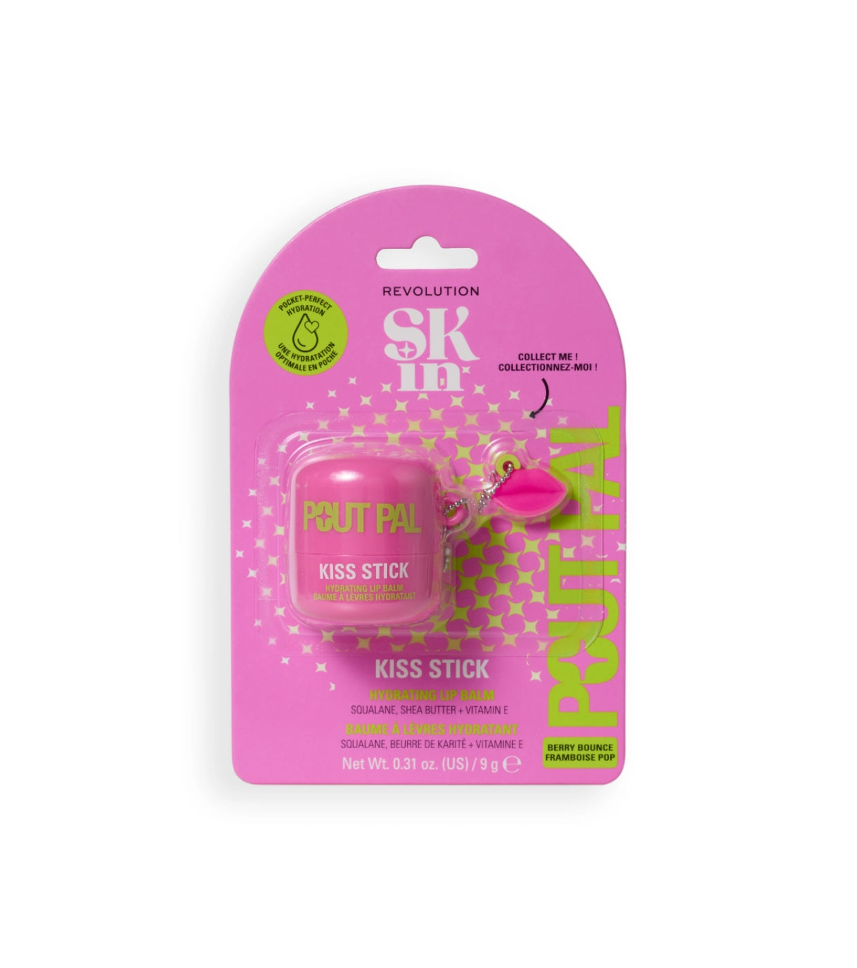 Revolution Skin - Balsamo per le labbra Pout Pal Kiss Stick - Berry