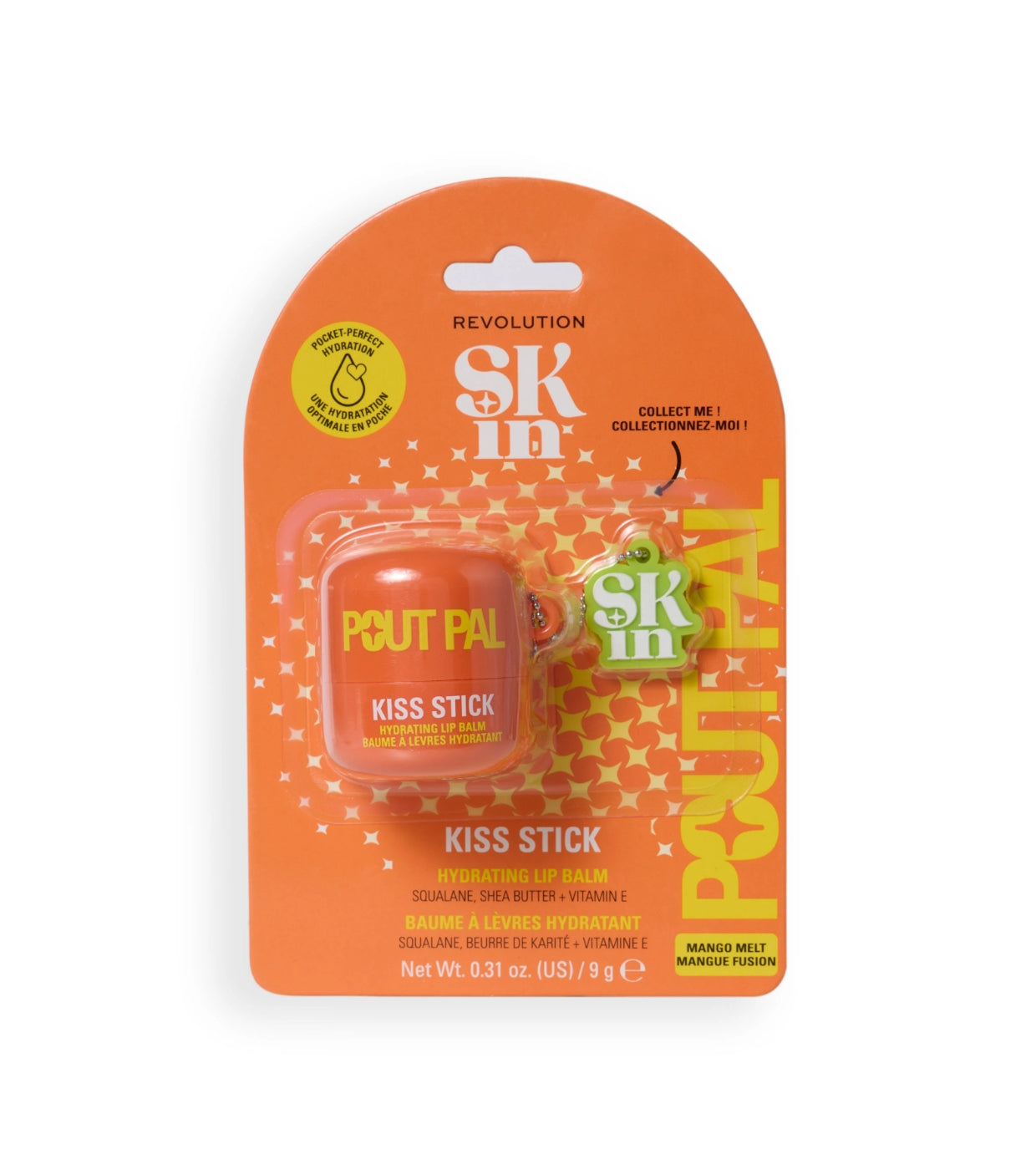 Revolution Skin - Balsamo per le labbra Pout Pal Kiss Stick - Mango