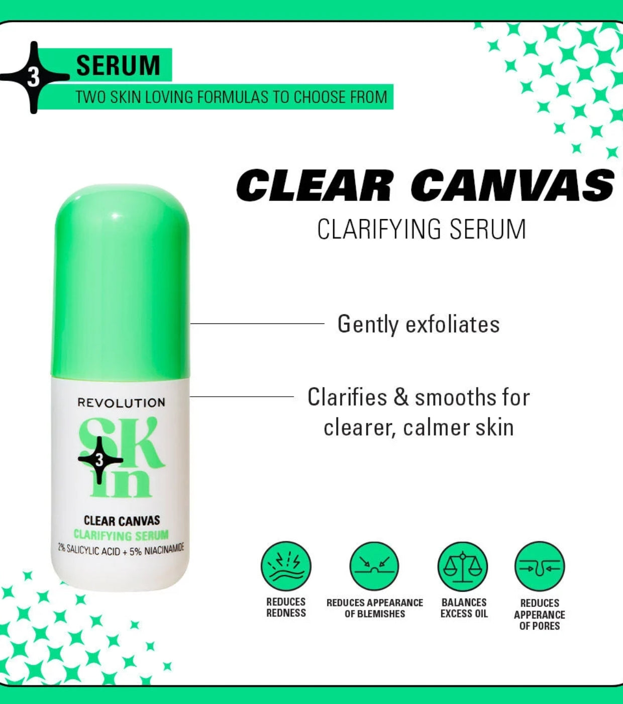 Revolution Skin - *Clearly Clarify* - Siero viso chiarificante Clear Canvas