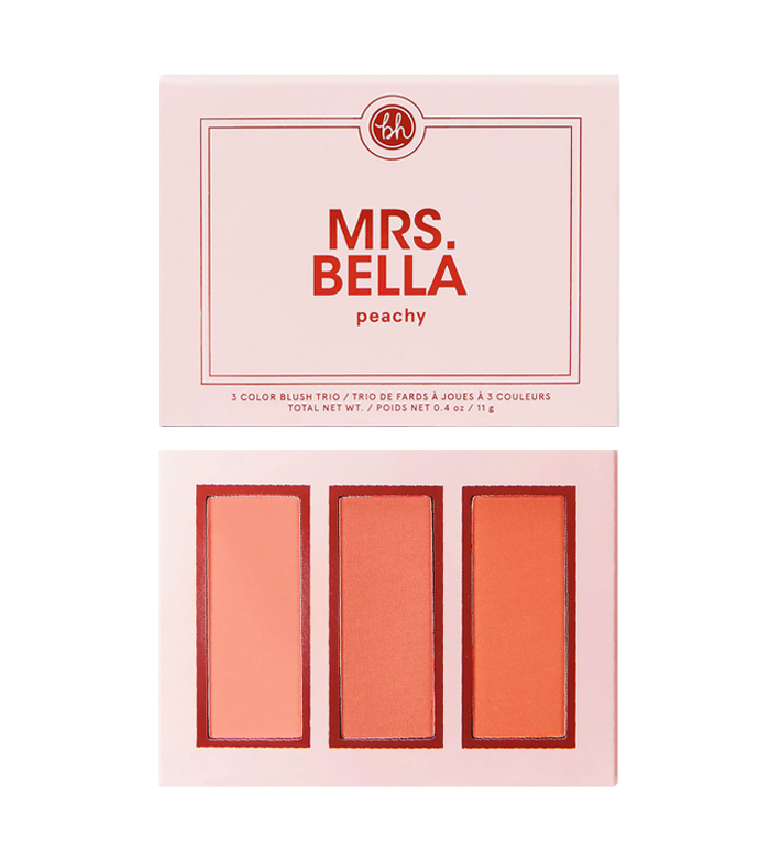 BH Cosmetics - Palette di fard Mrs. Bella - Peachy