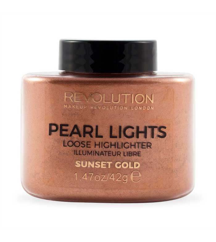 Makeup Revolution - Cipria illuminante in polvere Pearl Lights - Sunset Gold