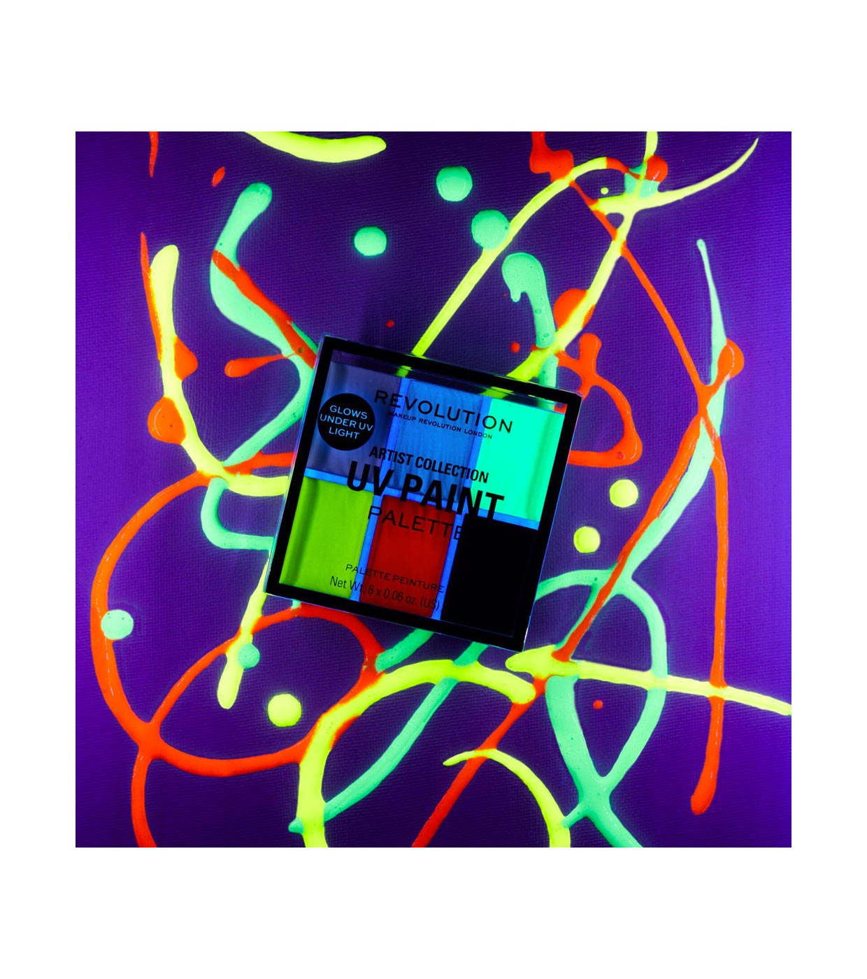Revolution - *Artist Collection* - Tavolozza di colori Ultraviolet Aqua UV Paint