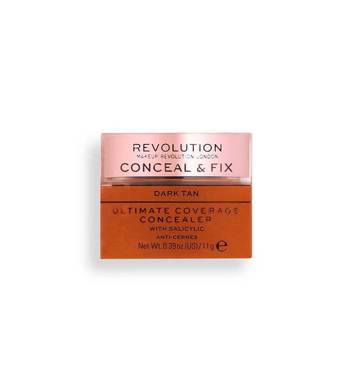 Revolution - Correttore Ultimate Coverage Conceal & Fix - Dark Tan