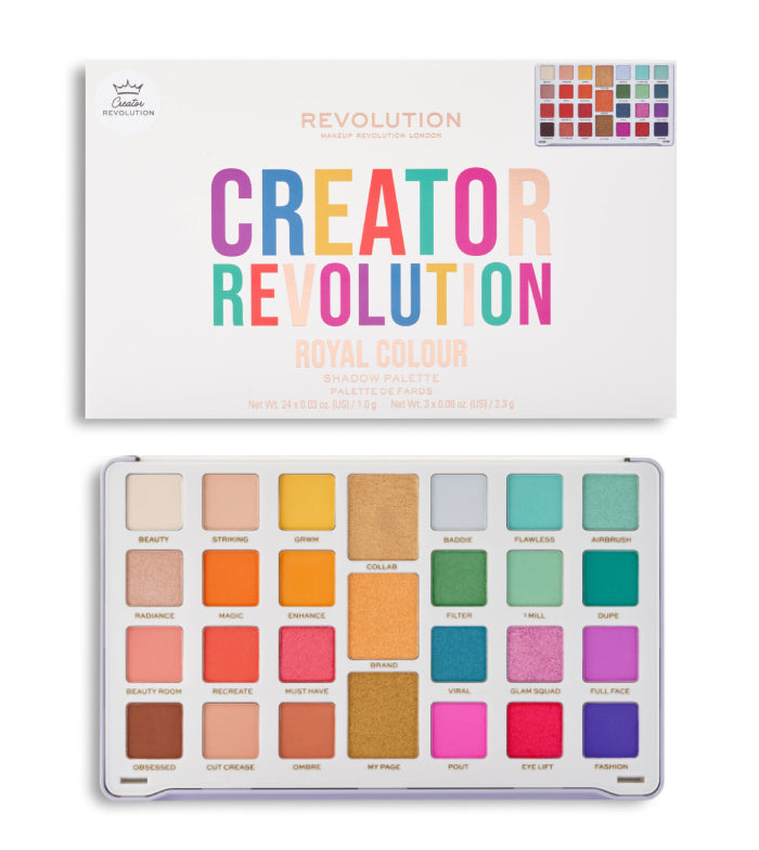Revolution - *Creator* - Palette di ombretti Limitess - Royal Colour