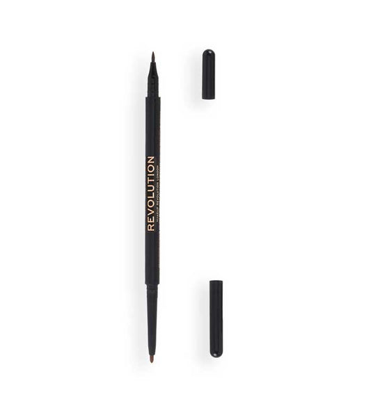 Revolution - Eyeliner Felt & Kohl Precision Dual Liner - Brown