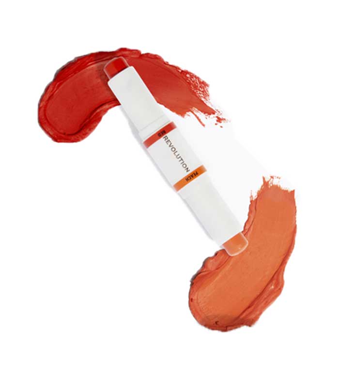 Revolution - Duo di stick per la correzione del colore Correct & Transform - Peach and red
