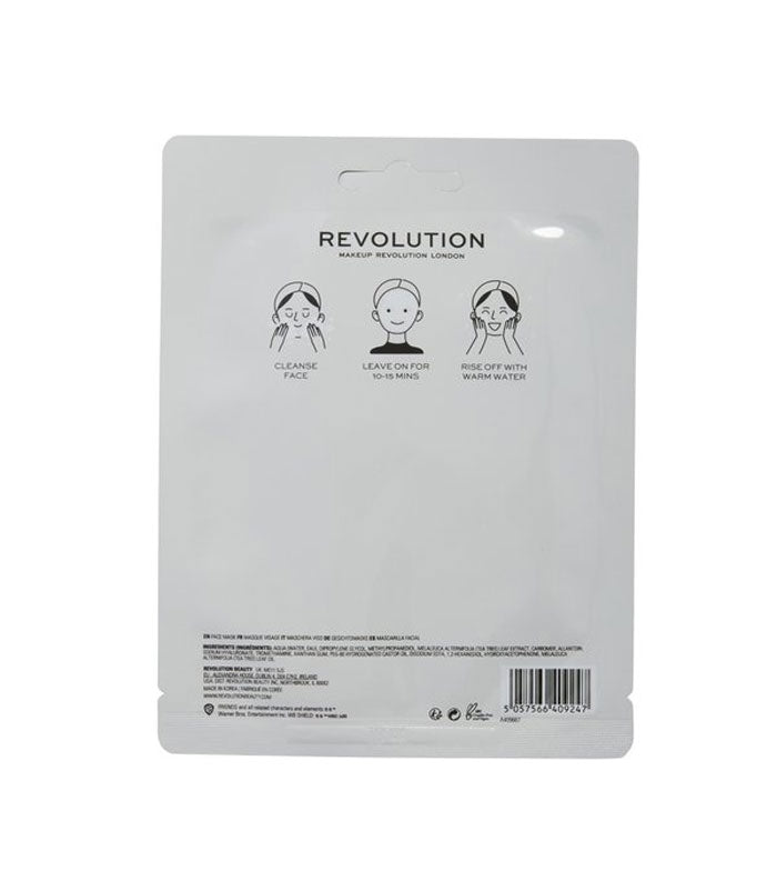 Revolution - *Friends X Revolution* - Maschera viso in tessuto con tea tree - Ross