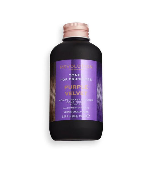 Revolution Haircare - Colorazione semipermanente per capelli castani Hair Tones - Purple Velvet