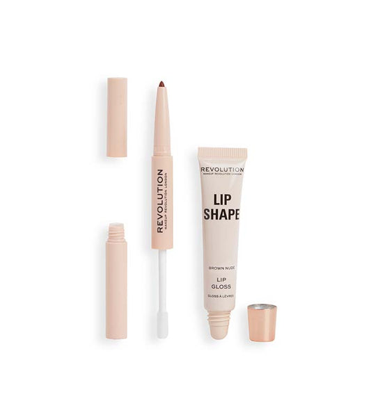 Revolution - Kit matita labbra - Brown Nude