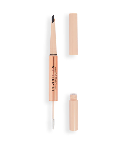 Revolution - Matita per sopracciglia Fluffy Brow Filter Duo - Ash Brown