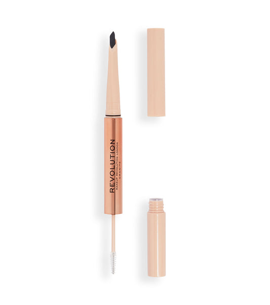 Revolution - Matita per sopracciglia Fluffy Brow Filter Duo - Granite