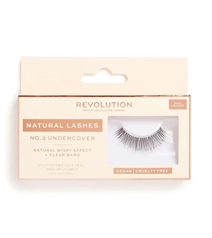 Revolution - Ciglia finte Natural Lashes - Nº.3 Undercover