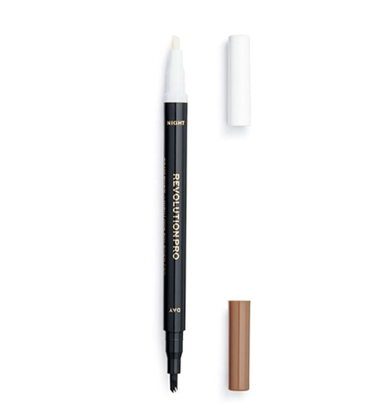Revolution Pro - Matita e siero per sopracciglia 24Hr Brow  - Ash Brown