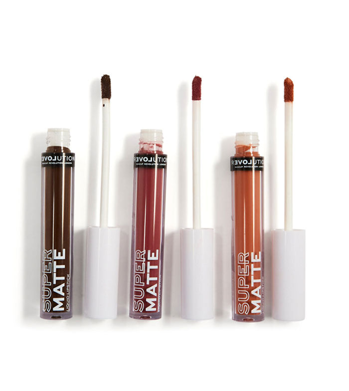 Revolution Relove - Set di 3 rossetti liquidi Super Matte - Wonder