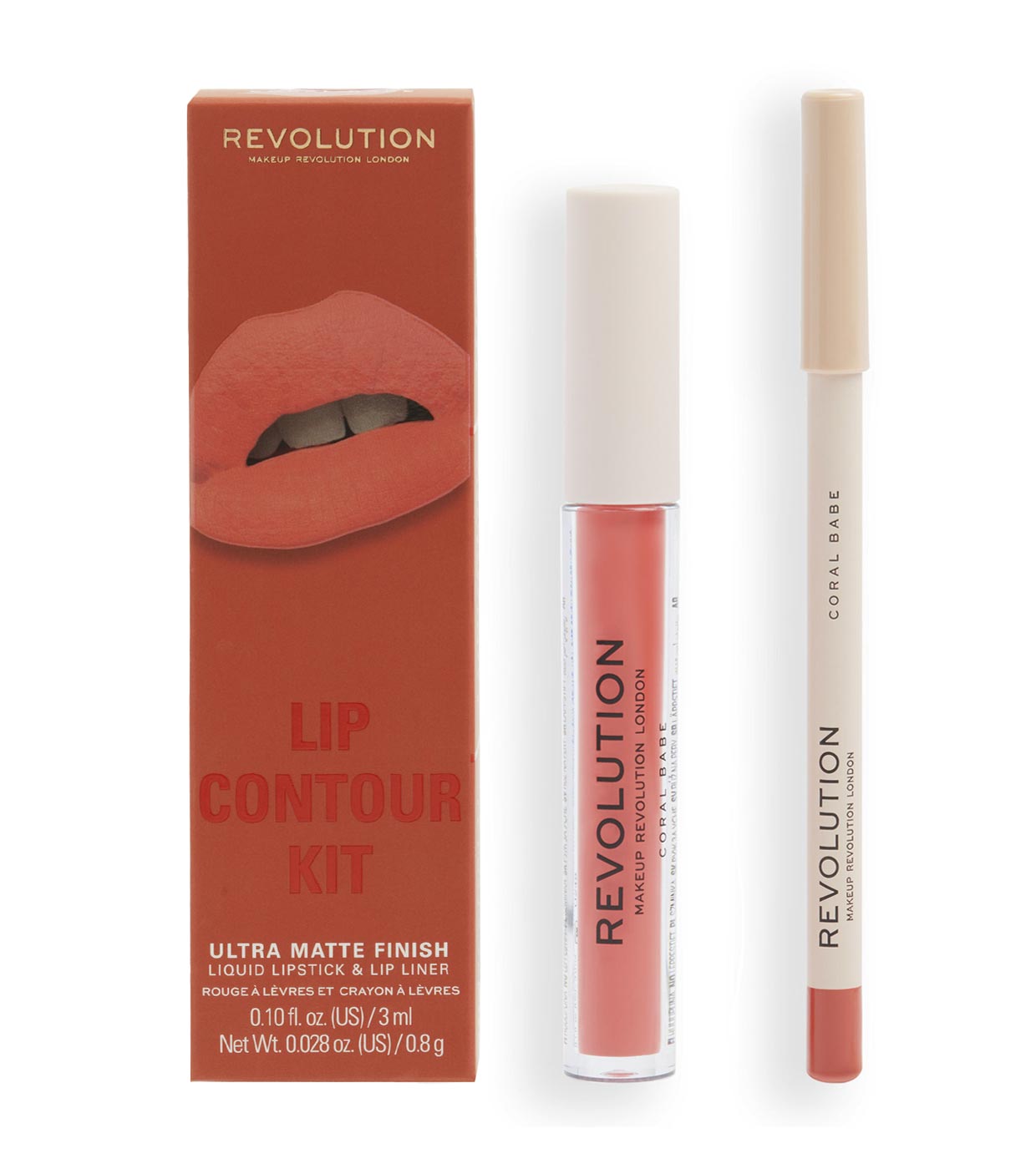 Revolution - Set labbra Lip Contour - Coral Babe