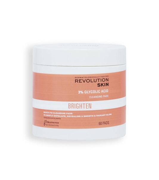 Revolution Skincare - *Brighten* - Dischetti detergenti con acido glicolico al 3%