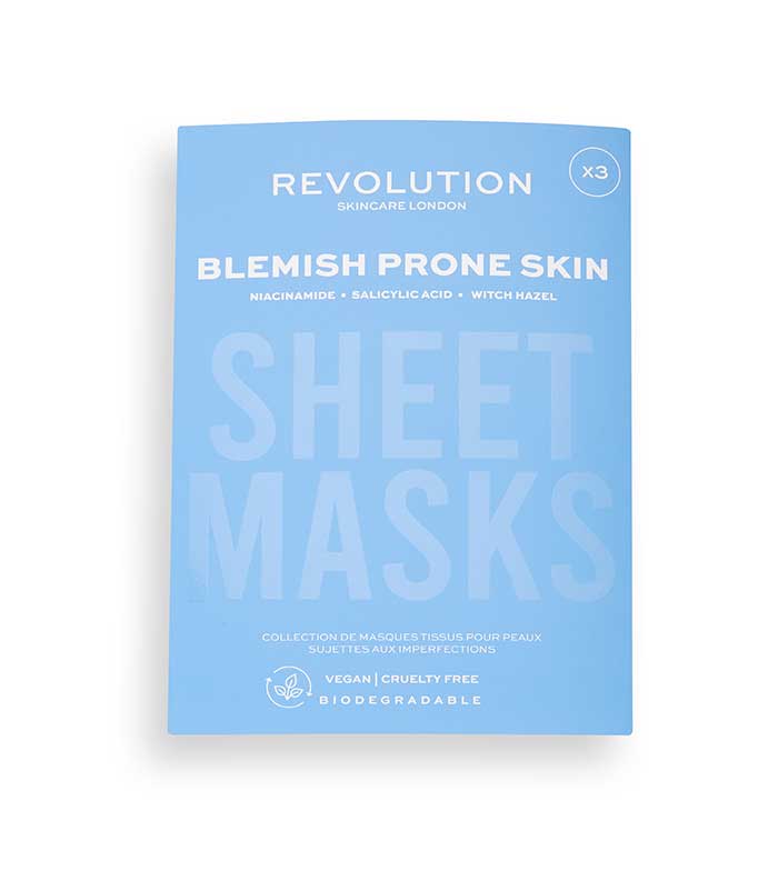 Revolution Skincare - Confezione da 3 maschere per pelli con imperfezioni