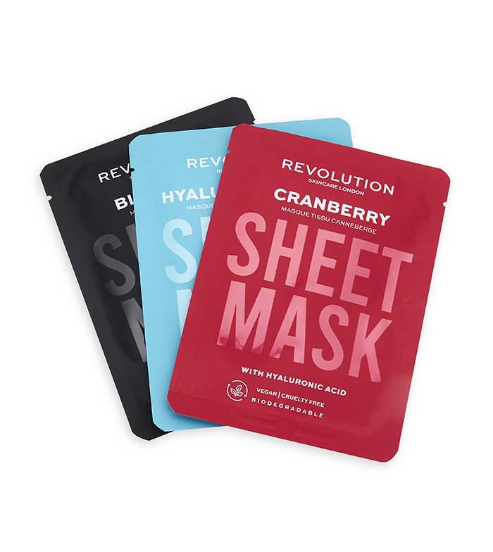 Revolution Skincare - Confezione da 3 maschere per pelli disidratate