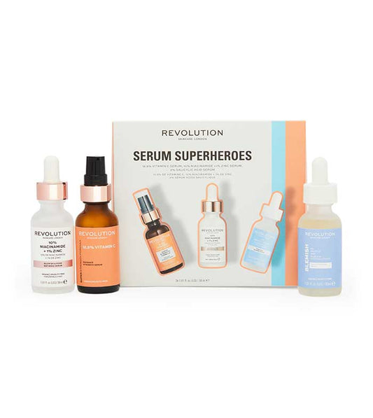 Revolution Skincare - Confezione da 3 Sieri Serum Superheroes Collection