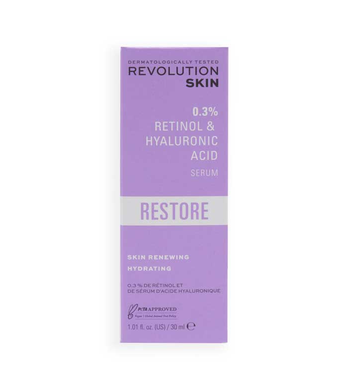 Revolution Skincare - Siero Restore 0,3% retinolo con vitamine e acido ialuronico