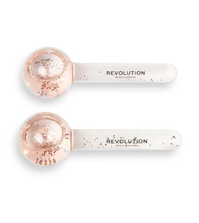 Revolution Skincare - Set di sfere di ghiaccio per il viso - Pink Glitter