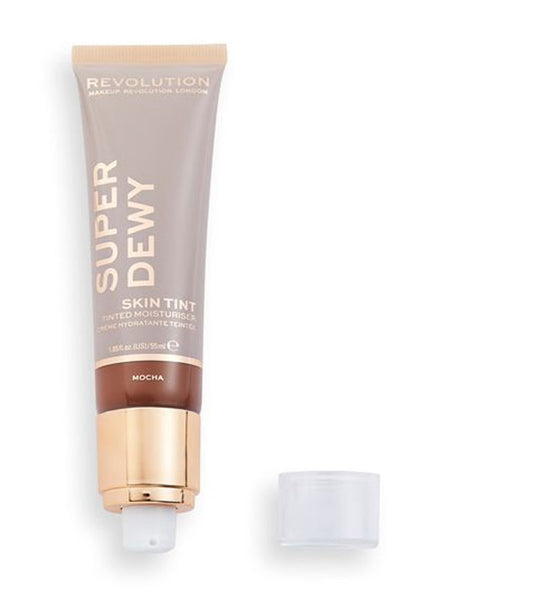 Revolution - *Super Dewy* - Crema idratante colorata Super Dewy Skin Tint - Mocha
