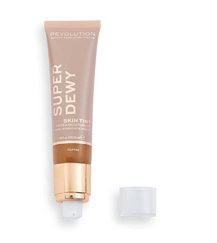 Revolution - *Super Dewy* - Crema idratante colorata Super Dewy Skin Tint - Toffee