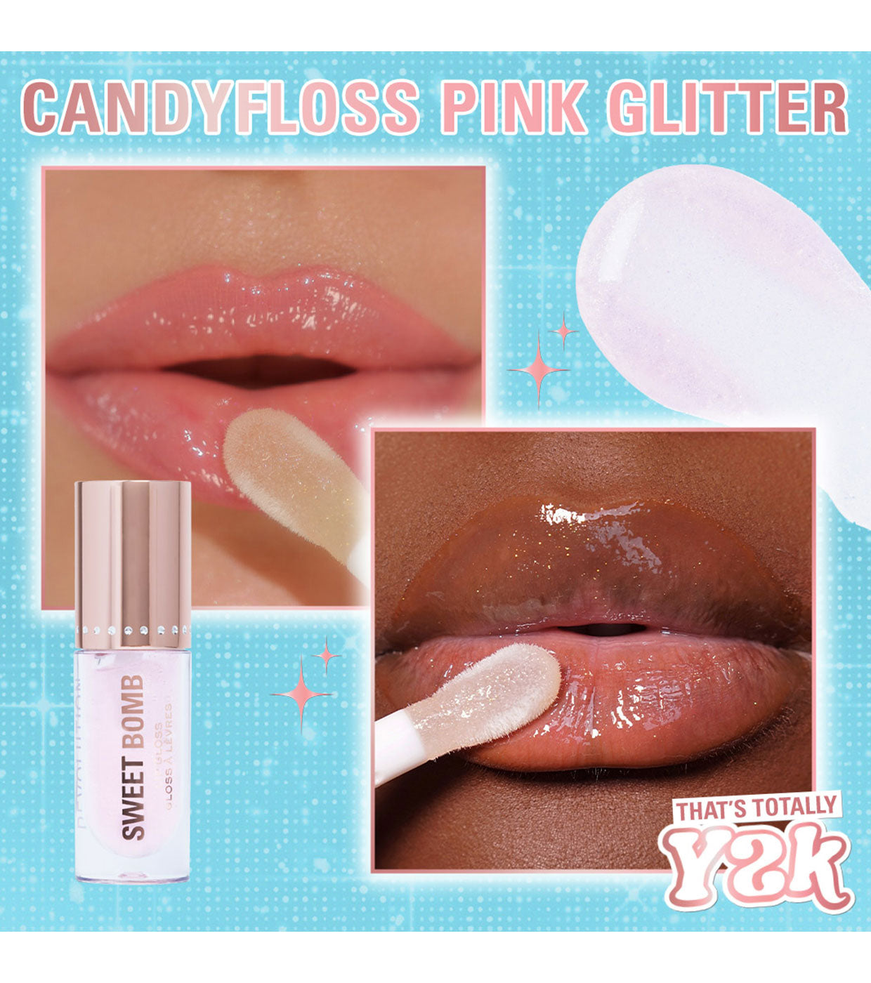 Revolution - *Y2K Baby* - Lucidalabbra Sweet Bomb - Candyfloss Pink Glitter